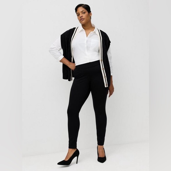 BUNDLE 2 pair Torrid Black Pull-On Pixie Pants sz 3 XS extra short 3X - Picture 4 of 11